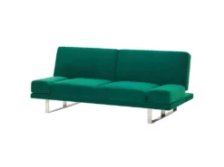 Canapé Convertible 2 Places En Velours Vert YORK -Canapé Soldes Boutique canape 16171967