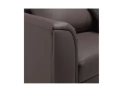 Canapé Angle à Gauche En Cuir Véritable Marron Dossier Matelassé Housses Amovibles Oslo -Canapé Soldes Boutique canape 16178537