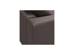 Canapé Angle à Gauche En Cuir Véritable Marron Dossier Matelassé Housses Amovibles Oslo -Canapé Soldes Boutique canape 16178539