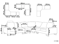 Canapé Angle à Gauche - Stockholm - Cuir, Marron -Canapé Soldes Boutique canape 16186007