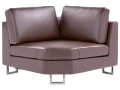 Canapé D'Angle à Droite En Cuir Marron Avec Appui-Tête Réglable Stockholm 14 Canapé D'Angle à Droite En Cuir Marron Avec Appui-Tête Réglable Stockholm -Canapé Soldes Boutique canape 16186195