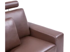 Canapé D'Angle à Droite En Cuir Marron Avec Appui-Tête Réglable Stockholm 17 Canapé D'Angle à Droite En Cuir Marron Avec Appui-Tête Réglable Stockholm -Canapé Soldes Boutique canape 16186201