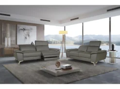 Canapé 3 Places Relax électrique En Cuir SPARTE - Anthracite 6 Canapé 3 Places Relax électrique En Cuir SPARTE - Anthracite -Canapé Soldes Boutique canape 1655429