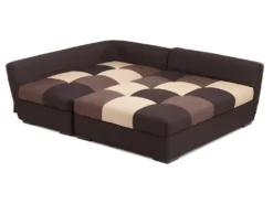 Canapé D'angle Convertible En Tissu ROMANE - Gris - Angle Droit -Canapé Soldes Boutique canape 165927