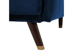 Canapé Convertible 3 Places En Velours Bleu Marine SENJA -Canapé Soldes Boutique canape 16644711