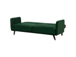 Canapé Convertible 3 Places En Velours Vert SENJA -Canapé Soldes Boutique canape 16645121