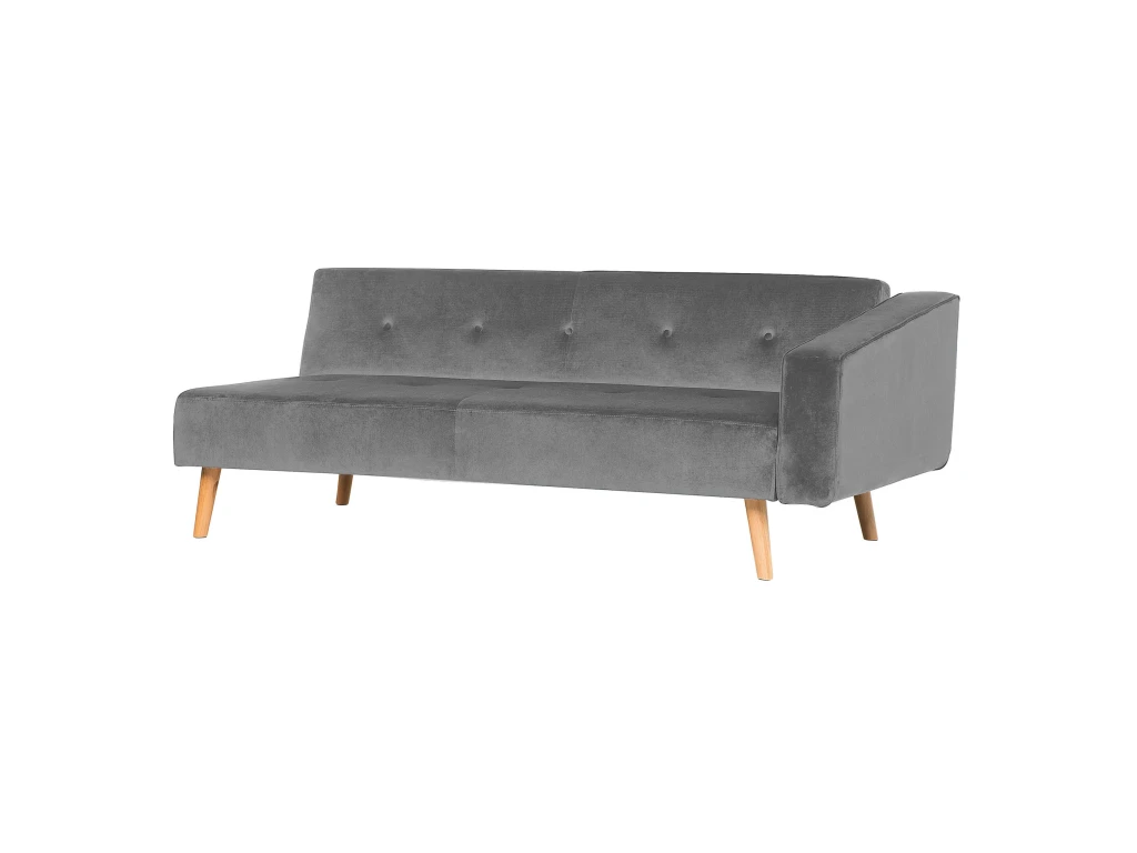 Canapé Angle à Droite - Vadso - Velours, Gris 8 Canapé Angle à Droite - Vadso - Velours, Gris – Image 8