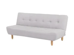 Canapé Convertible 3 Places En Tissu Gris Clair ALSTEN -Canapé Soldes Boutique canape 16645787