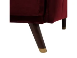 Canapé Convertible 3 Places En Velours Rouge SENJA 19 Canapé Convertible 3 Places En Velours Rouge SENJA -Canapé Soldes Boutique canape 16647899