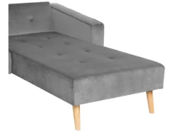 Canapé Convertible - Vadso - Velours, Gris -Canapé Soldes Boutique canape 16649849