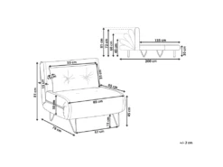 Banquette Convertible 1 Place En Velours Bleu Marine VESTFOLD -Canapé Soldes Boutique canape 16650253