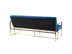 Canapé Convertible 3 Places En Velours Bleu Cobalt MARSTAL -Canapé Soldes Boutique canape 16650373