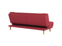 Canapé Convertible 3 Places En Tissu Rouge ALSTEN -Canapé Soldes Boutique canape 16652657