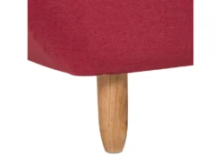 Canapé Convertible 3 Places En Tissu Rouge ALSTEN -Canapé Soldes Boutique canape 16652659