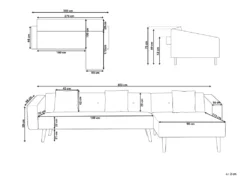 Canapé Convertible - Vadso - Velours, Bleu -Canapé Soldes Boutique canape 16652743