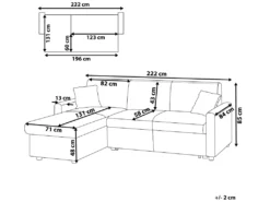Canapé Angle à Droite Convertible En Simili-cuir Marron Foncé 3 Places OGNA -Canapé Soldes Boutique canape 16653073
