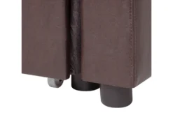 Canapé Angle à Droite Convertible En Simili-cuir Marron Foncé 3 Places OGNA -Canapé Soldes Boutique canape 16653087