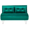 Banquette Convertible 2 Places En Velours Vert Foncé VESTFOLD