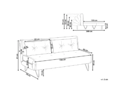 Banquette Convertible 2 Places En Velours Vert Foncé VESTFOLD -Canapé Soldes Boutique canape 16653341