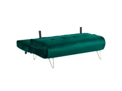 Banquette Convertible 2 Places En Velours Vert Foncé VESTFOLD -Canapé Soldes Boutique canape 16653347