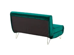 Banquette Convertible 2 Places En Velours Vert Foncé VESTFOLD -Canapé Soldes Boutique canape 16653349
