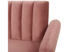 Canapé Convertible 3 Places En Velours Rose VIMMERBY 17 Canapé Convertible 3 Places En Velours Rose VIMMERBY -Canapé Soldes Boutique canape 16654589