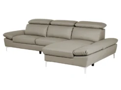 - Canapé D'Angle - Farila - Cuir, Taupe -Canapé Soldes Boutique canape 16665317