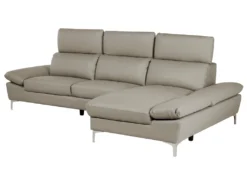 - Canapé D'Angle - Farila - Cuir, Taupe -Canapé Soldes Boutique canape 16665319