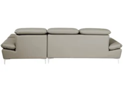 - Canapé D'Angle - Farila - Cuir, Taupe -Canapé Soldes Boutique canape 16665323