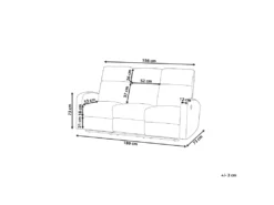 Canapé éléctrique Inclinable 3 Places En Velours Gris Clair VERDAL -Canapé Soldes Boutique canape 16666909