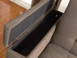 Canapé 3 Places Clic-clac En Microfibre DEVONSHIRE Avec Tablette Centrale Rabattable - Marron 18 Canapé 3 Places Clic-clac En Microfibre DEVONSHIRE Avec Tablette Centrale Rabattable - Marron -Canapé Soldes Boutique canape 167760