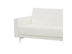 Canapé Angle à Gauche Modulable Convertible Cuir PU Blanc Moderne Classique Aberdeen -Canapé Soldes Boutique canape 17144129