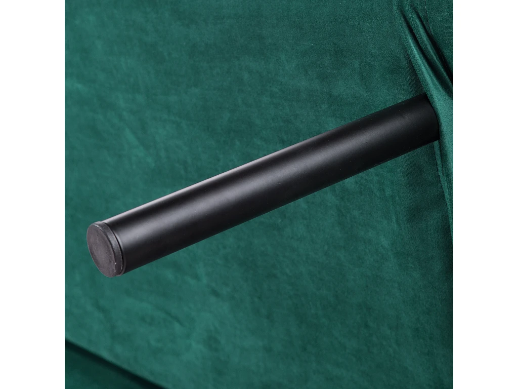 Canapé Convertible 3 Places Velours Vert émeraude SELNES 8 Canapé Convertible 3 Places Velours Vert émeraude SELNES – Image 8