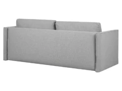 Canapé Convertible 3 Places En Tissu Gris Clair EKSJO -Canapé Soldes Boutique canape 17470731