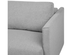 Canapé Convertible 3 Places En Tissu Gris Clair EKSJO -Canapé Soldes Boutique canape 17470733