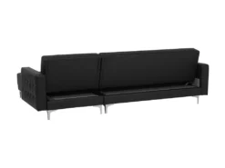 Canapé Angle à Gauche Modulable Convertible Cuir Pu Noir Moderne Classique Aberdeen -Canapé Soldes Boutique canape 17538167