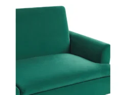 Canapé Convertible 3 Places En Velours Vert Foncé VETTRE 19 Canapé Convertible 3 Places En Velours Vert Foncé VETTRE -Canapé Soldes Boutique canape 17605543