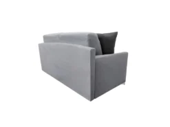 MODESTO Canapé Convertible 3 Places Gris Clair Matelas Dunlopillo 140cm -Canapé Soldes Boutique canape 17656021