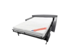 MODESTO Canapé Convertible 3 Places Gris Clair Matelas Dunlopillo 140cm -Canapé Soldes Boutique canape 17656025