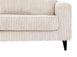 Canapé D'angle Droit En Velours Côtelé Beige TESSIO -Canapé Soldes Boutique canape 17808929