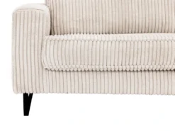 Canapé D'angle Gauche En Velours Côtelé Beige TESSIO -Canapé Soldes Boutique canape 17809423