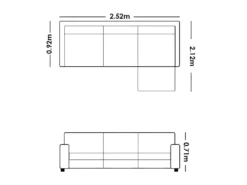 Canapé D'angle En Cuir MYSTIQUE - Bicolore Noir Et Gris - Angle Gauche -Canapé Soldes Boutique canape 179394