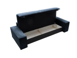 Canapé 4 Places Convertible En Velours Côtelé Bleu Marine AMELIA De Pascal Morabito -Canapé Soldes Boutique canape 17968371