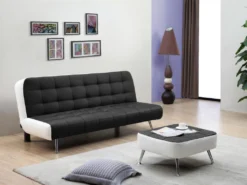 Canapé Convertible Clic-clac MURNI - Noir -Canapé Soldes Boutique canape 179710