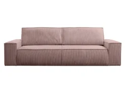 Canapé 4 Places Convertible En Velours Côtelé Rose AMELIA De Pascal Morabito -Canapé Soldes Boutique canape 17973123