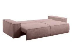 Canapé 4 Places Convertible En Velours Côtelé Rose AMELIA De Pascal Morabito -Canapé Soldes Boutique canape 17973165