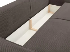 Canapé 4 Places Convertible En Velours Côtelé Marron AMELIA De Pascal Morabito -Canapé Soldes Boutique canape 17973567