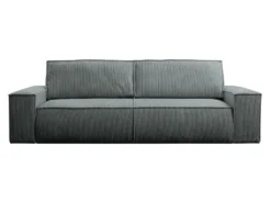 Canapé 4 Places Convertible En Velours Côtelé Gris AMELIA De Pascal Morabito -Canapé Soldes Boutique canape 17974009