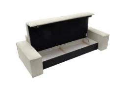 Canapé 4 Places Convertible En Velours Côtelé Beige AMELIA De Pascal Morabito -Canapé Soldes Boutique canape 17974691