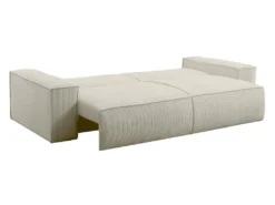 Canapé 4 Places Convertible En Velours Côtelé Beige AMELIA De Pascal Morabito -Canapé Soldes Boutique canape 17974701